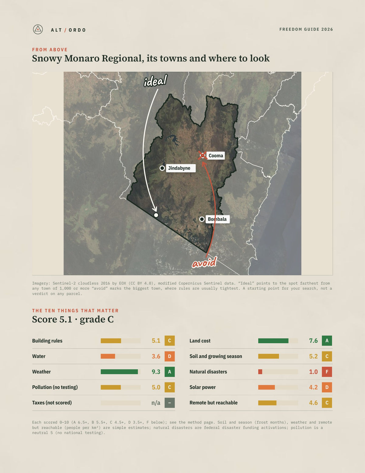 Snowy Monaro Regional, New South Wales Off-Grid Guide 2026 from above
