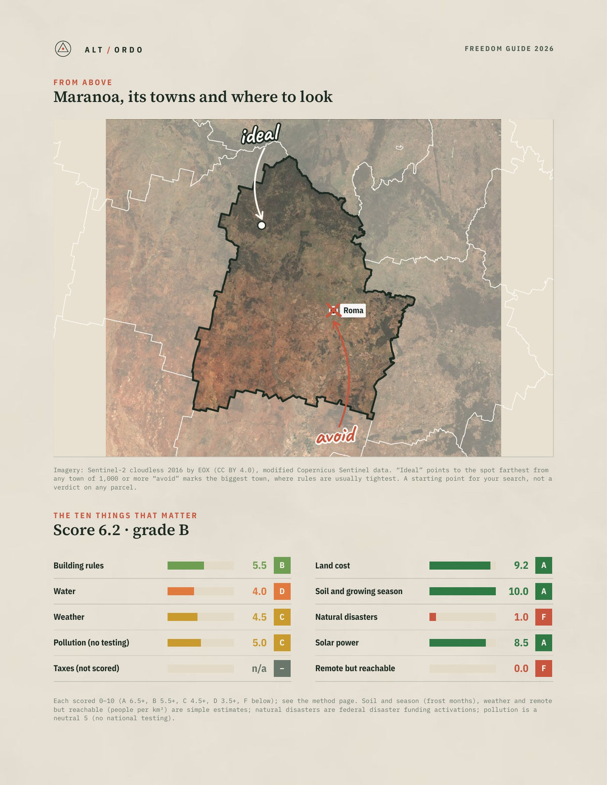 Maranoa, Queensland Off-Grid Guide 2026 from above