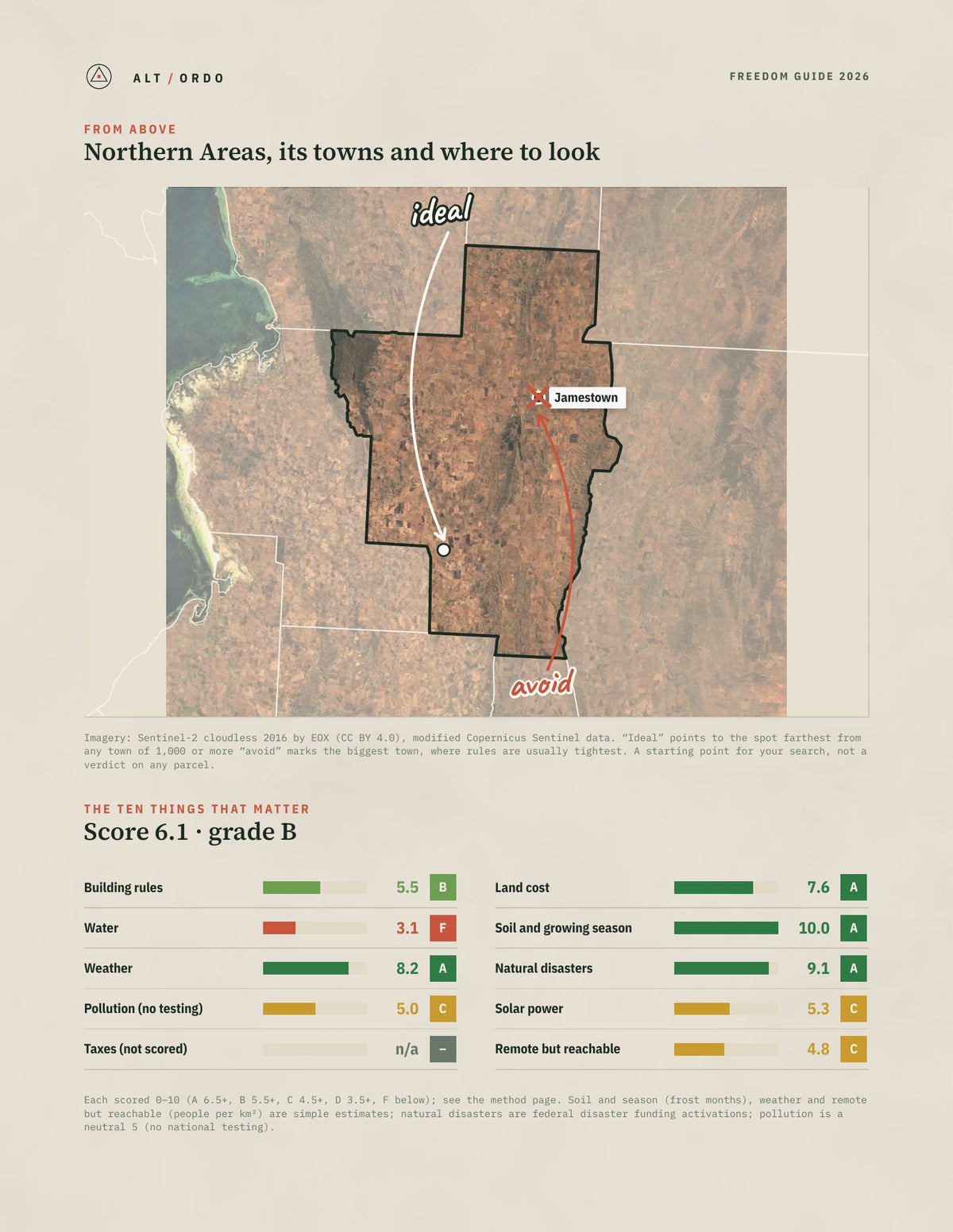Northern Areas, South Australia Off-Grid Guide 2026 from above
