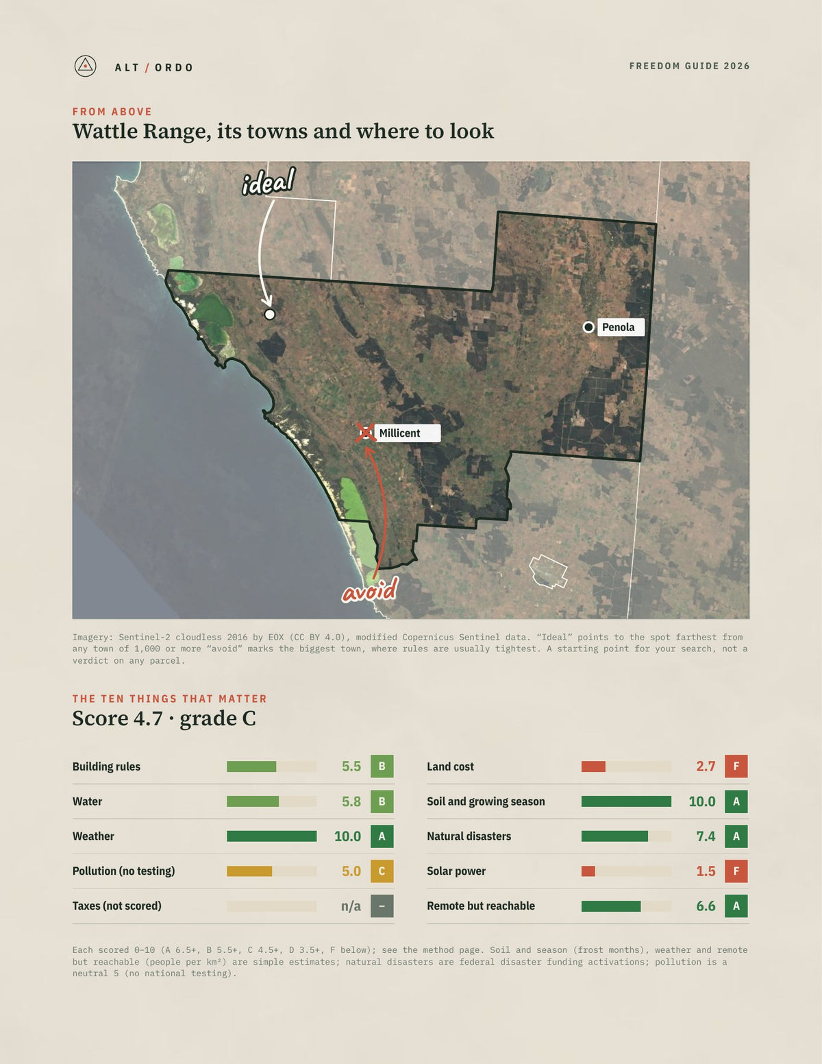 Wattle Range, South Australia Off-Grid Guide 2026 from above