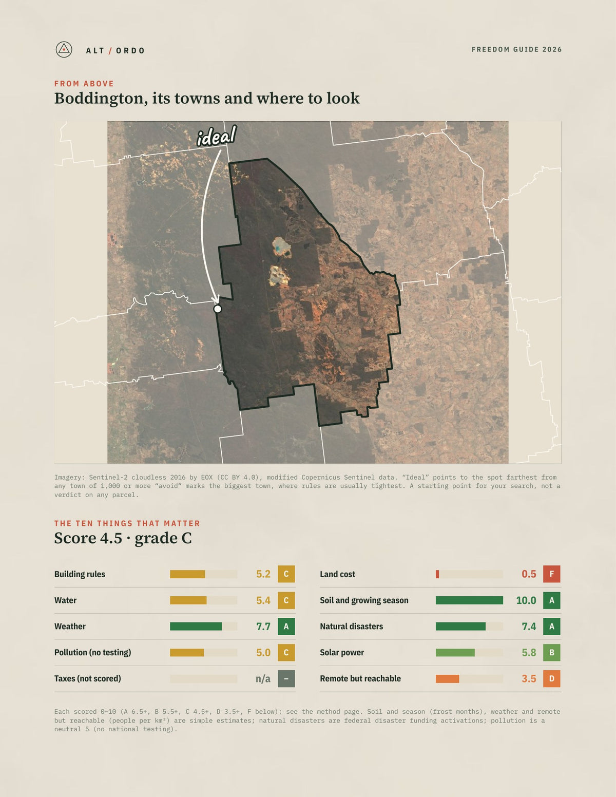 Boddington, Western Australia Off-Grid Guide 2026 from above