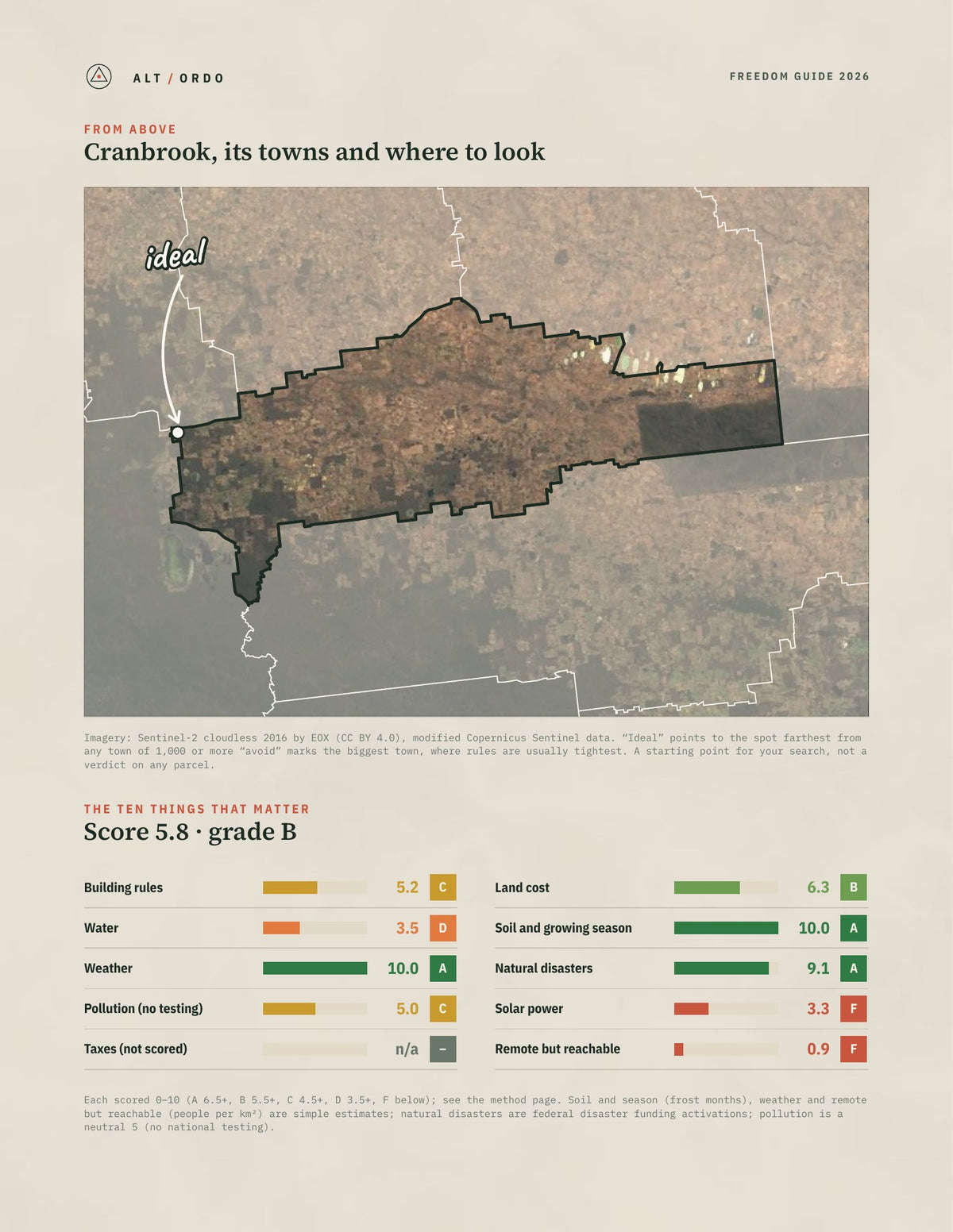 Cranbrook, Western Australia Off-Grid Guide 2026 from above