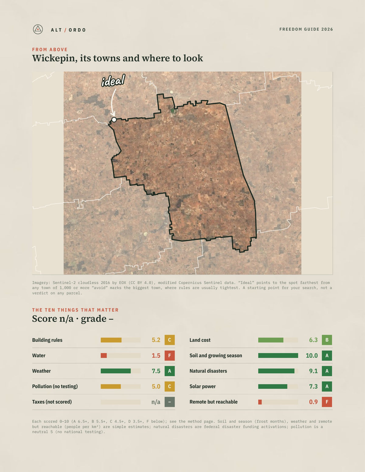 Wickepin, Western Australia Off-Grid Guide 2026 from above