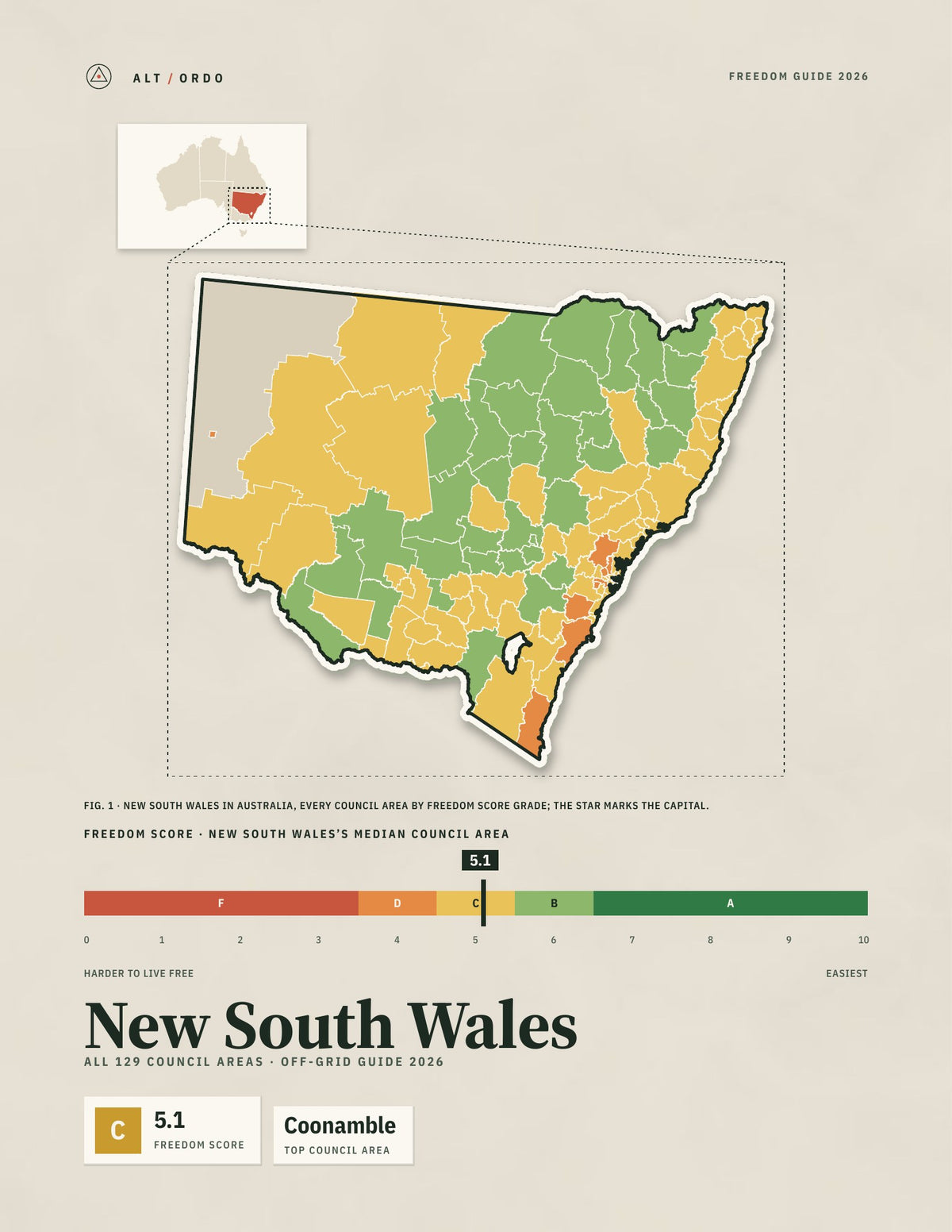 New South Wales Off-Grid Guide 2026: All 129 Council Areas