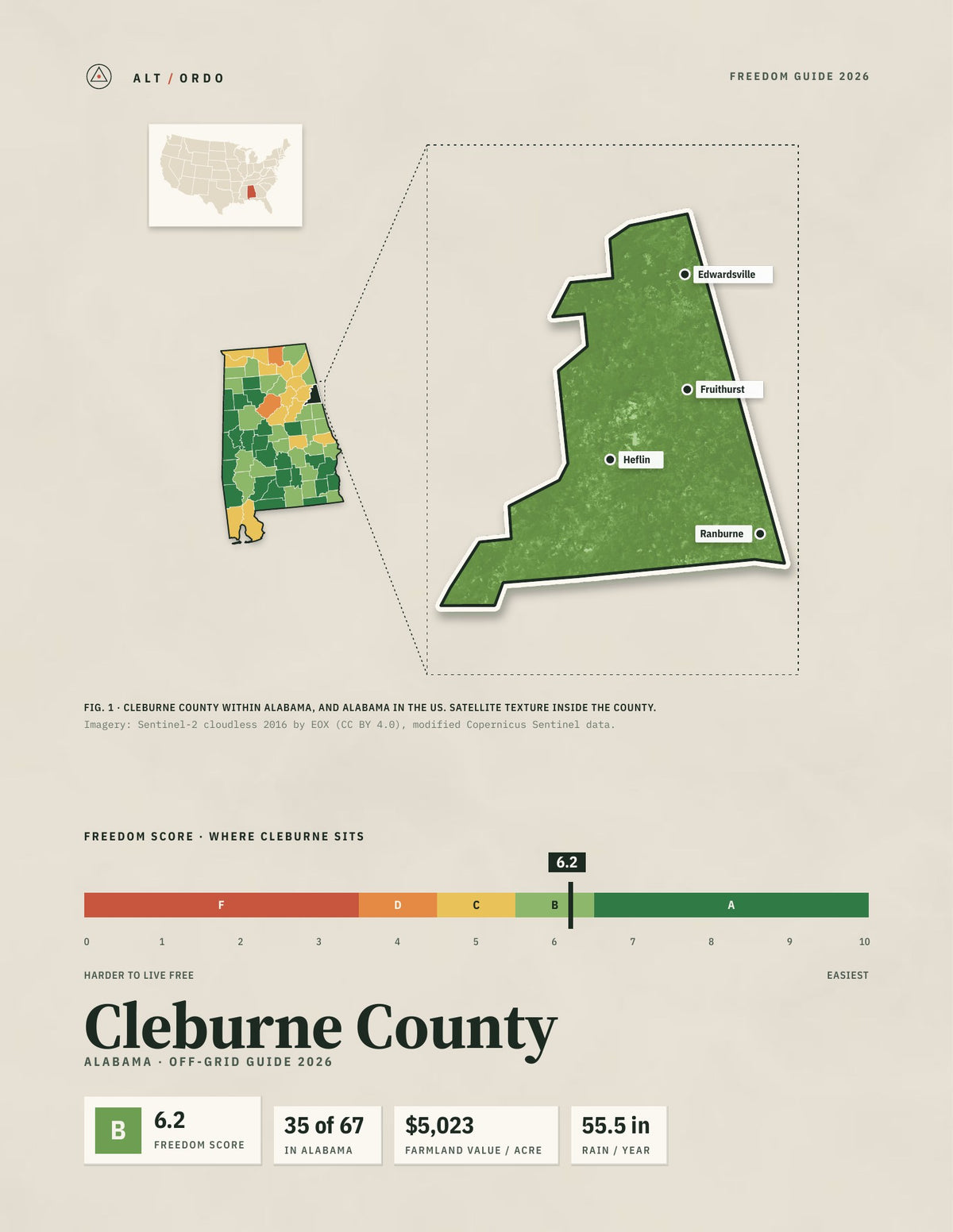 Cleburne County, Alabama Off-Grid Guide 2026