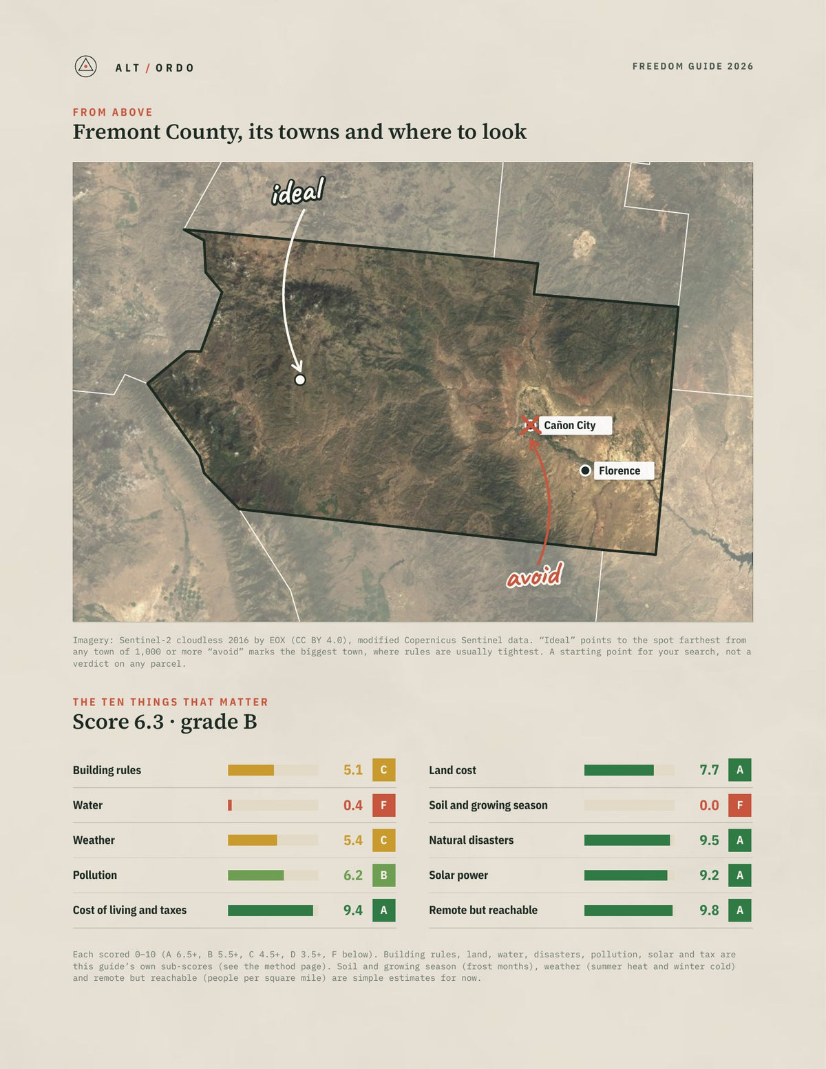 Fremont County, Colorado Off-Grid Guide 2026 from above