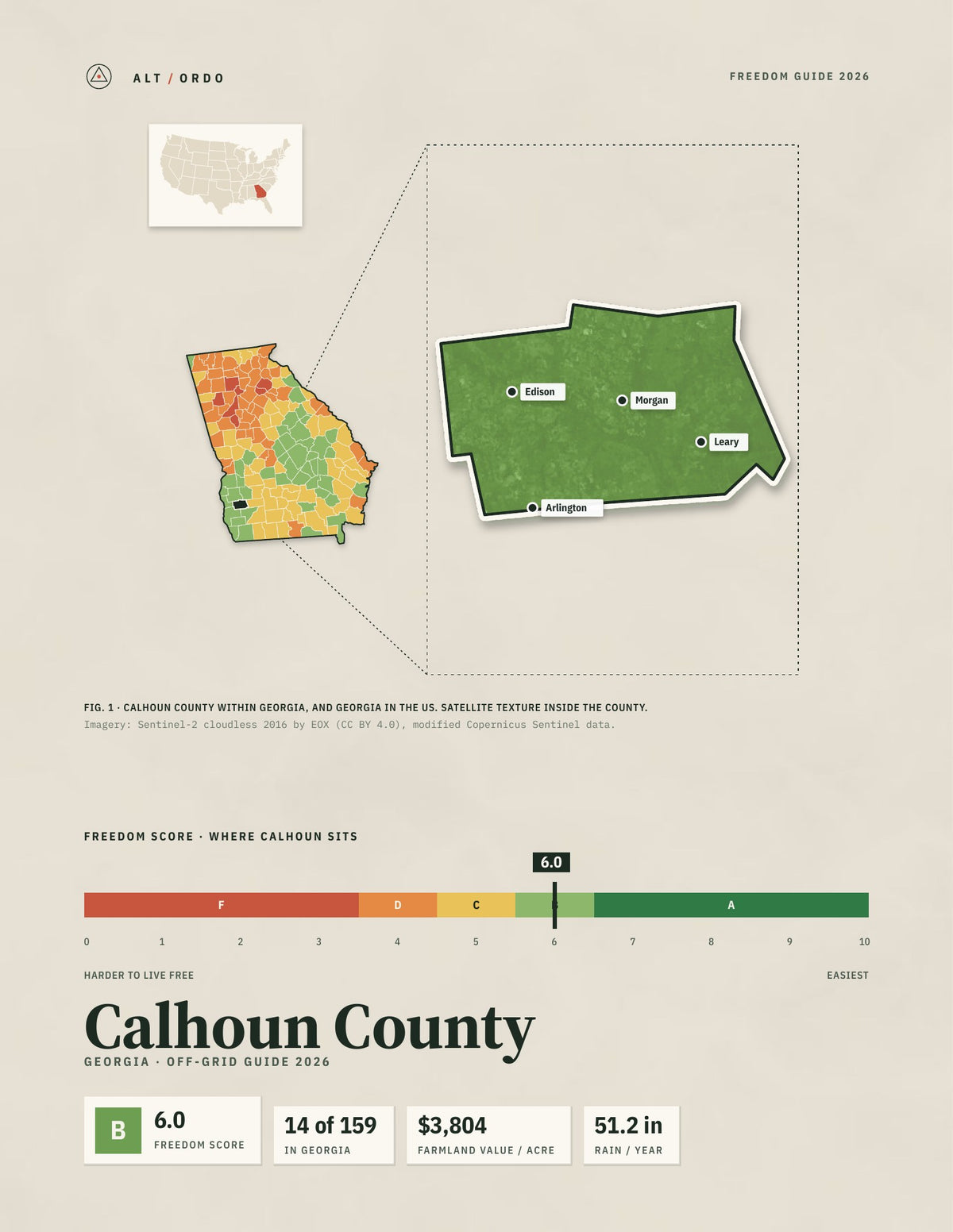 Calhoun County, Georgia Off-Grid Guide 2026
