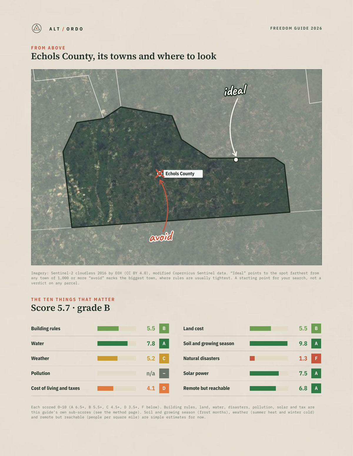 Echols County, Georgia Off-Grid Guide 2026 from above