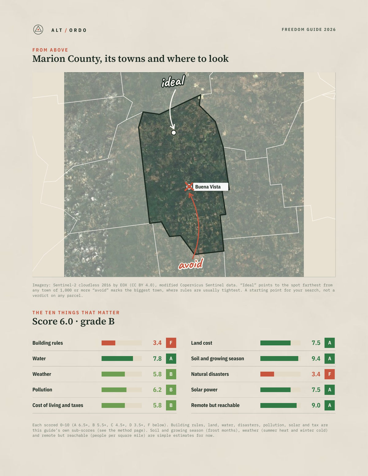 Marion County, Georgia Off-Grid Guide 2026 from above