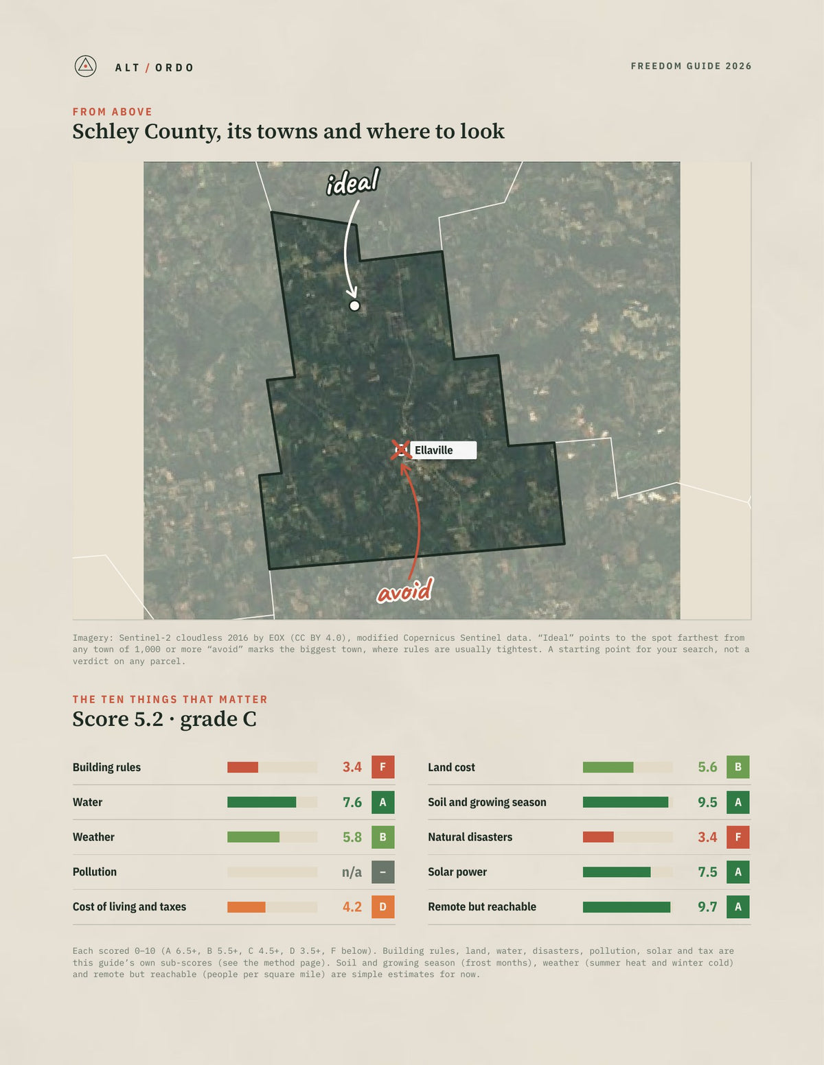 Schley County, Georgia Off-Grid Guide 2026 from above