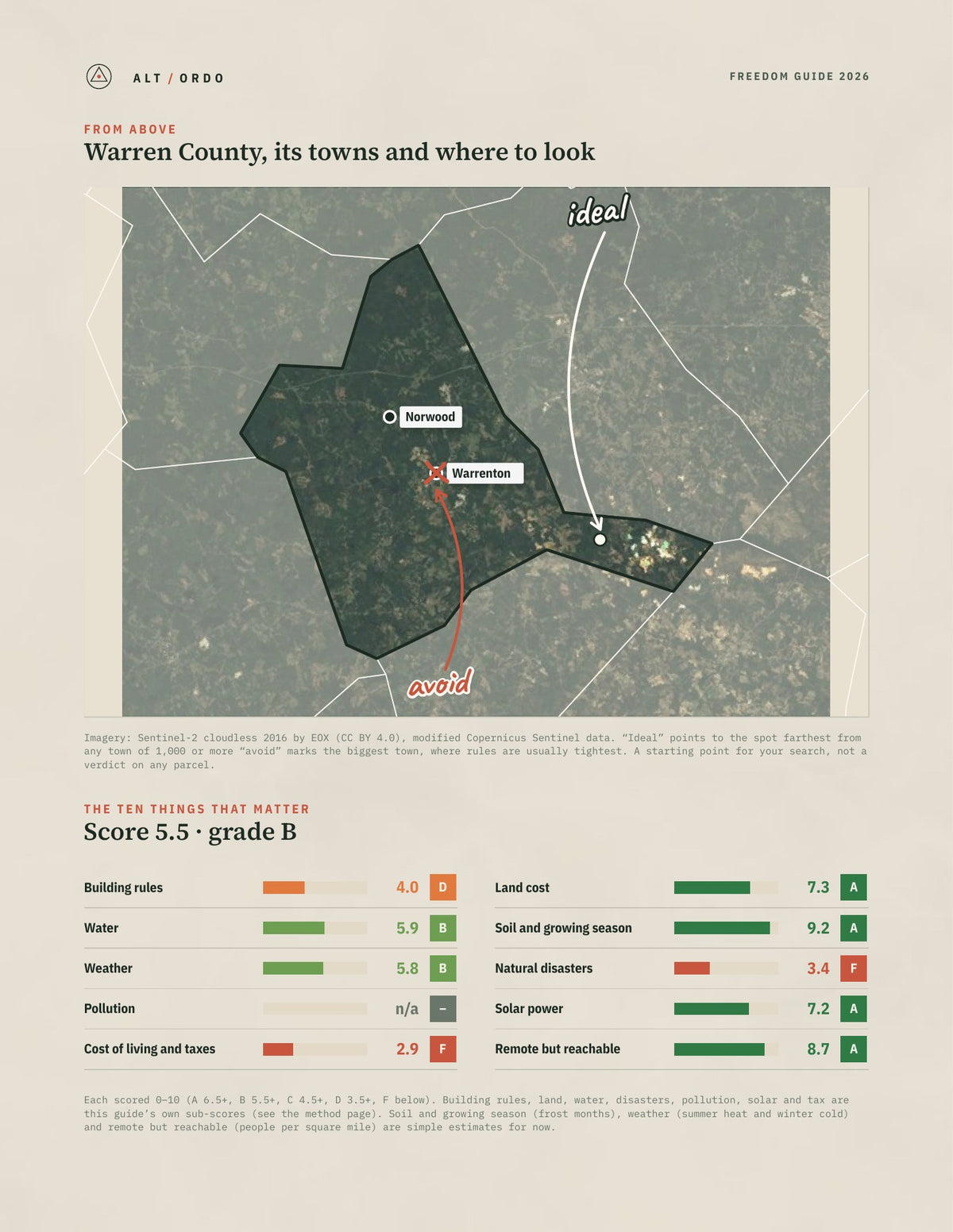 Warren County, Georgia Off-Grid Guide 2026 from above