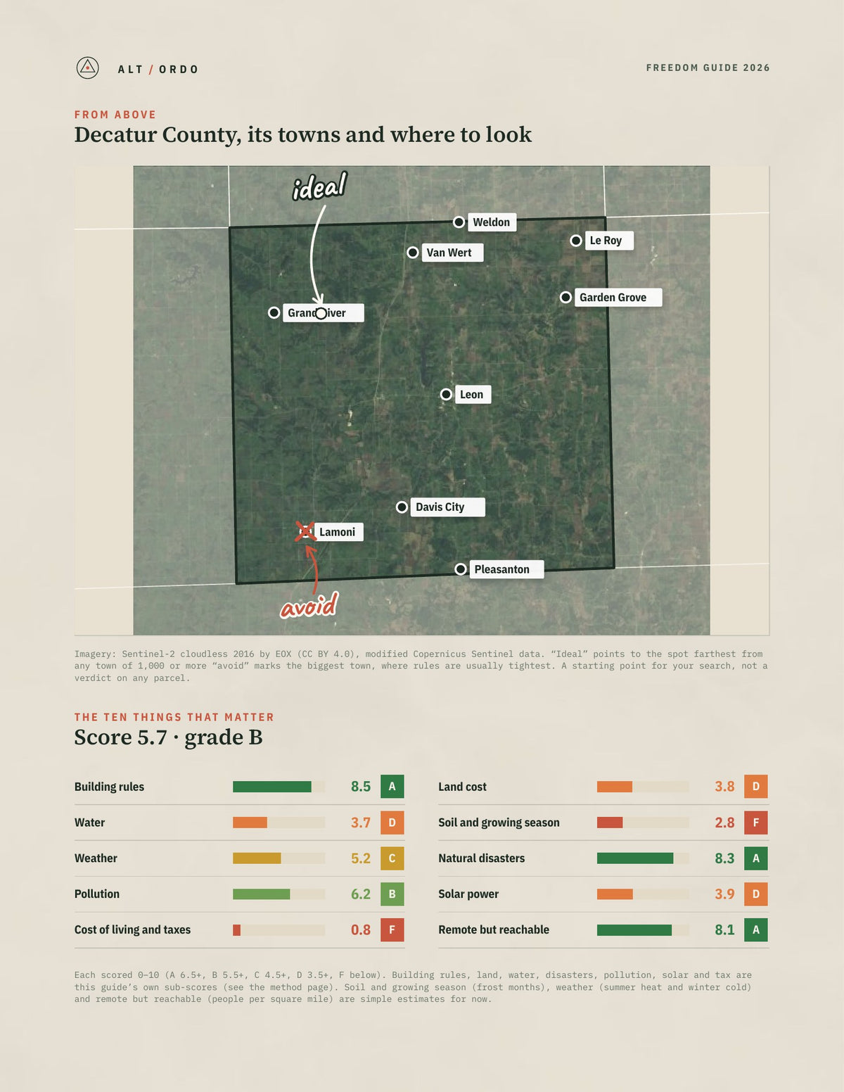 Decatur County, Iowa Off-Grid Guide 2026 from above