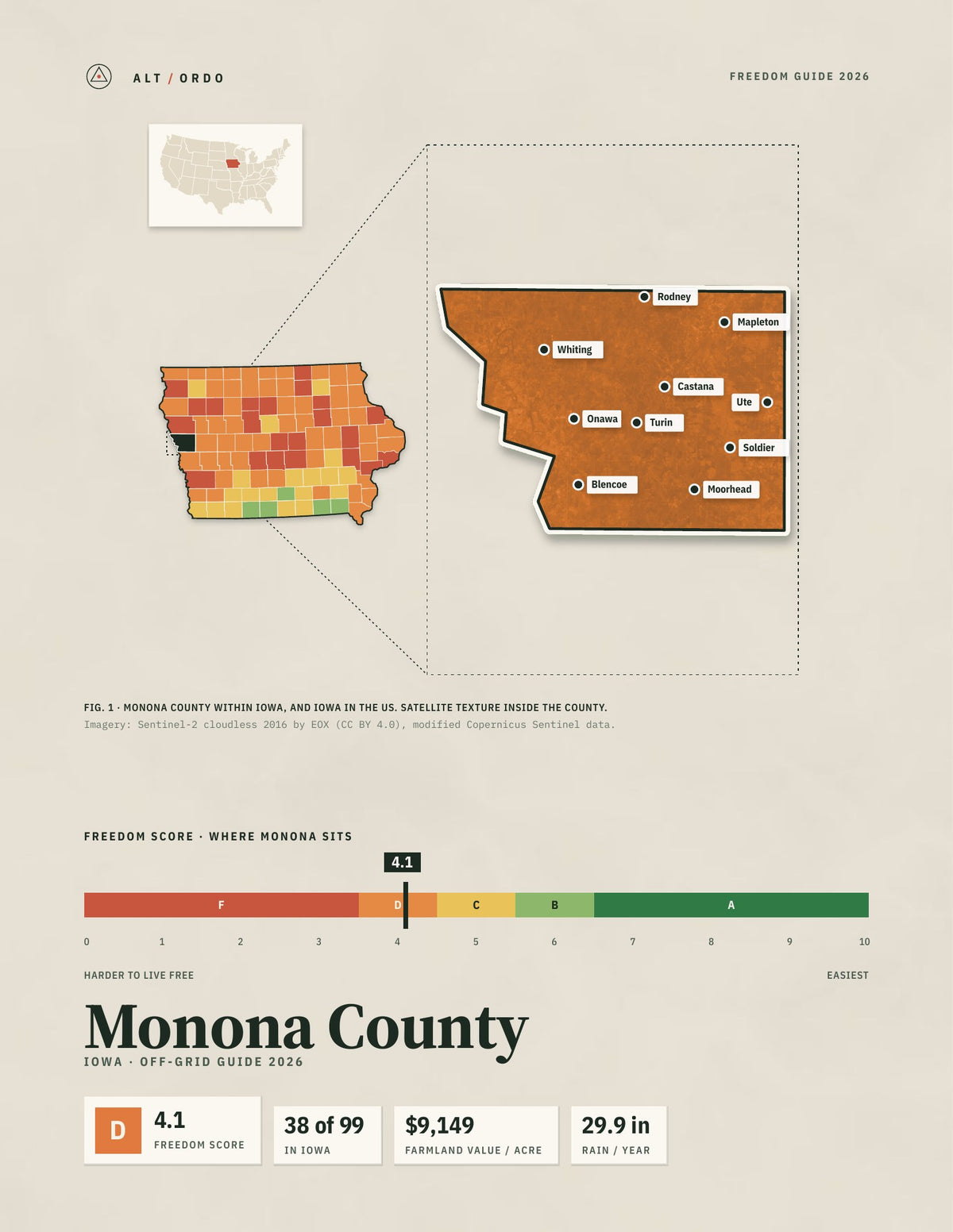 Monona County, Iowa Off-Grid Guide 2026
