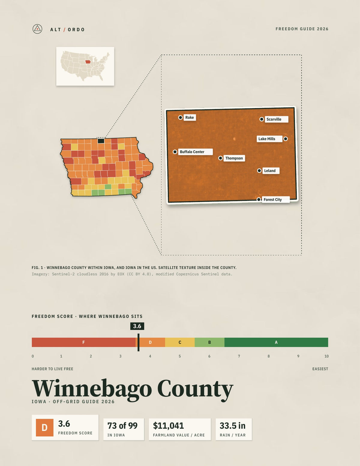 Winnebago County, Iowa Off-Grid Guide 2026