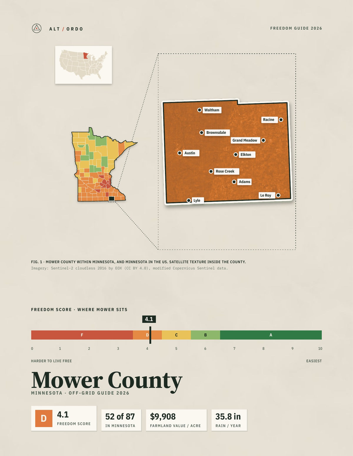 Mower County, Minnesota Off-Grid Guide 2026