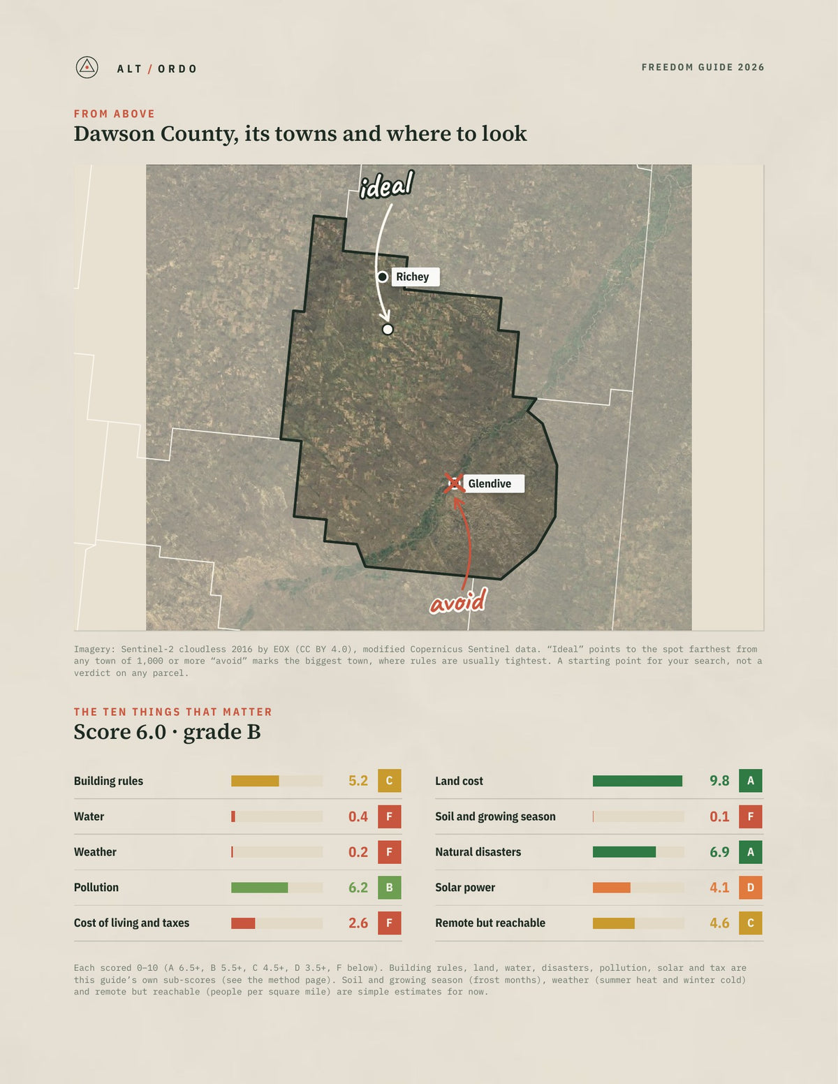 Dawson County, Montana Off-Grid Guide 2026 from above