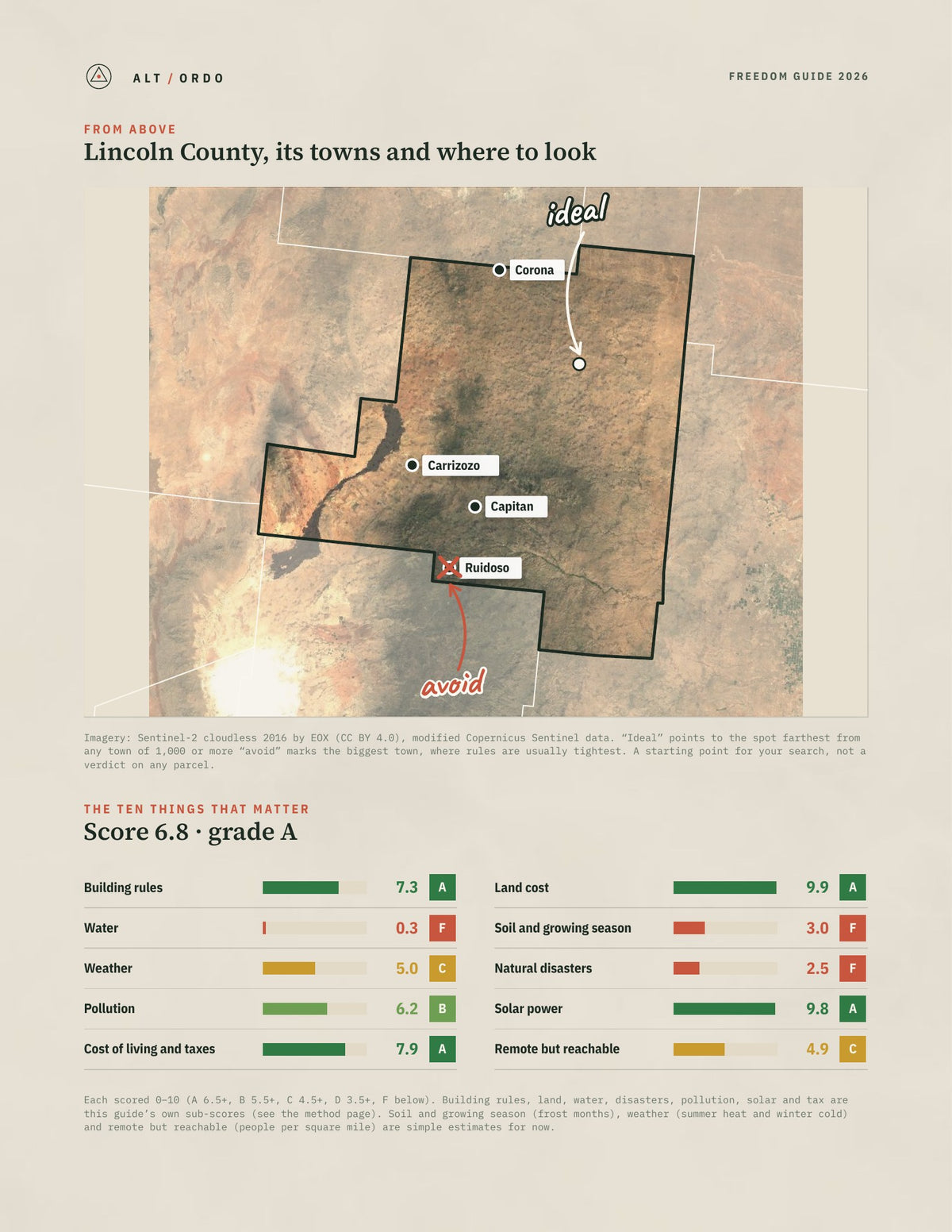 Lincoln County, New Mexico Off-Grid Guide 2026 from above