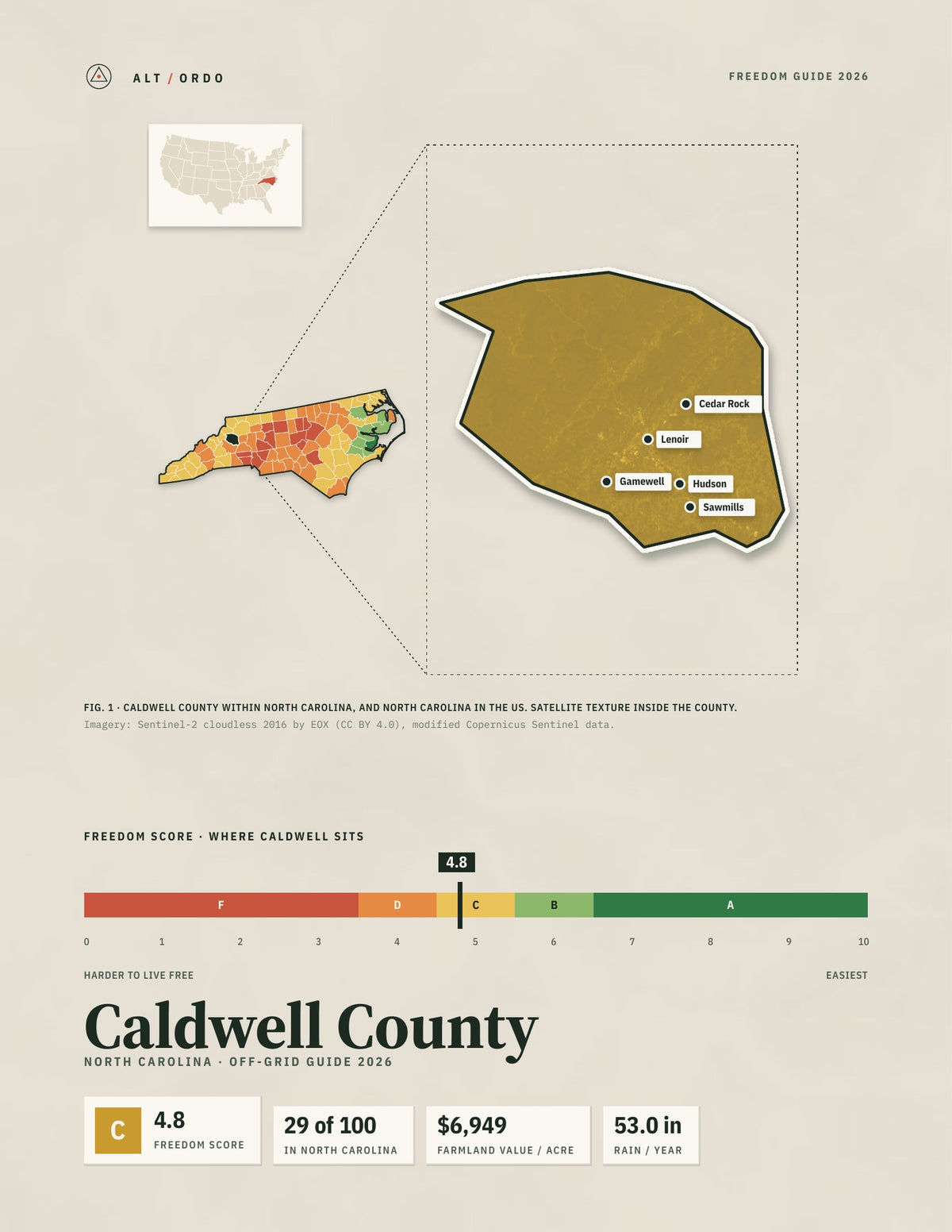 Caldwell County, North Carolina Off-Grid Guide 2026