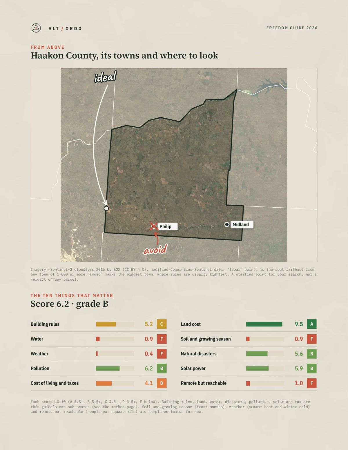 Haakon County, South Dakota Off-Grid Guide 2026 from above