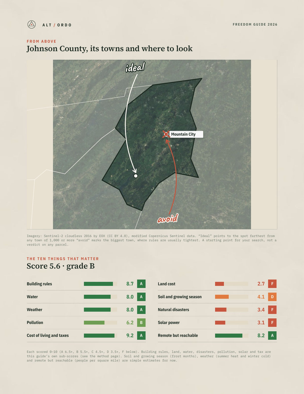 Johnson County, Tennessee Off-Grid Guide 2026 from above