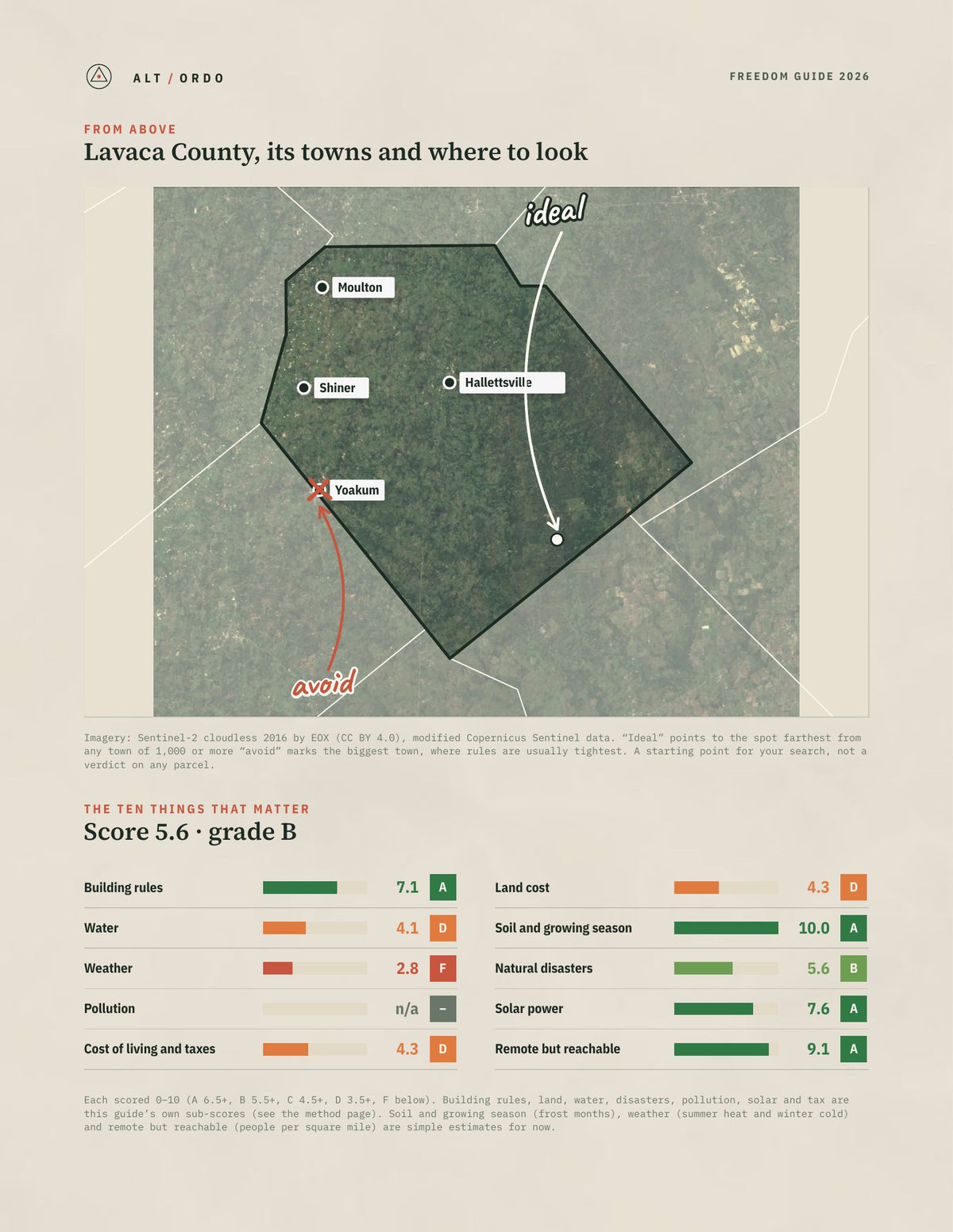 Lavaca County, Texas Off-Grid Guide 2026 from above