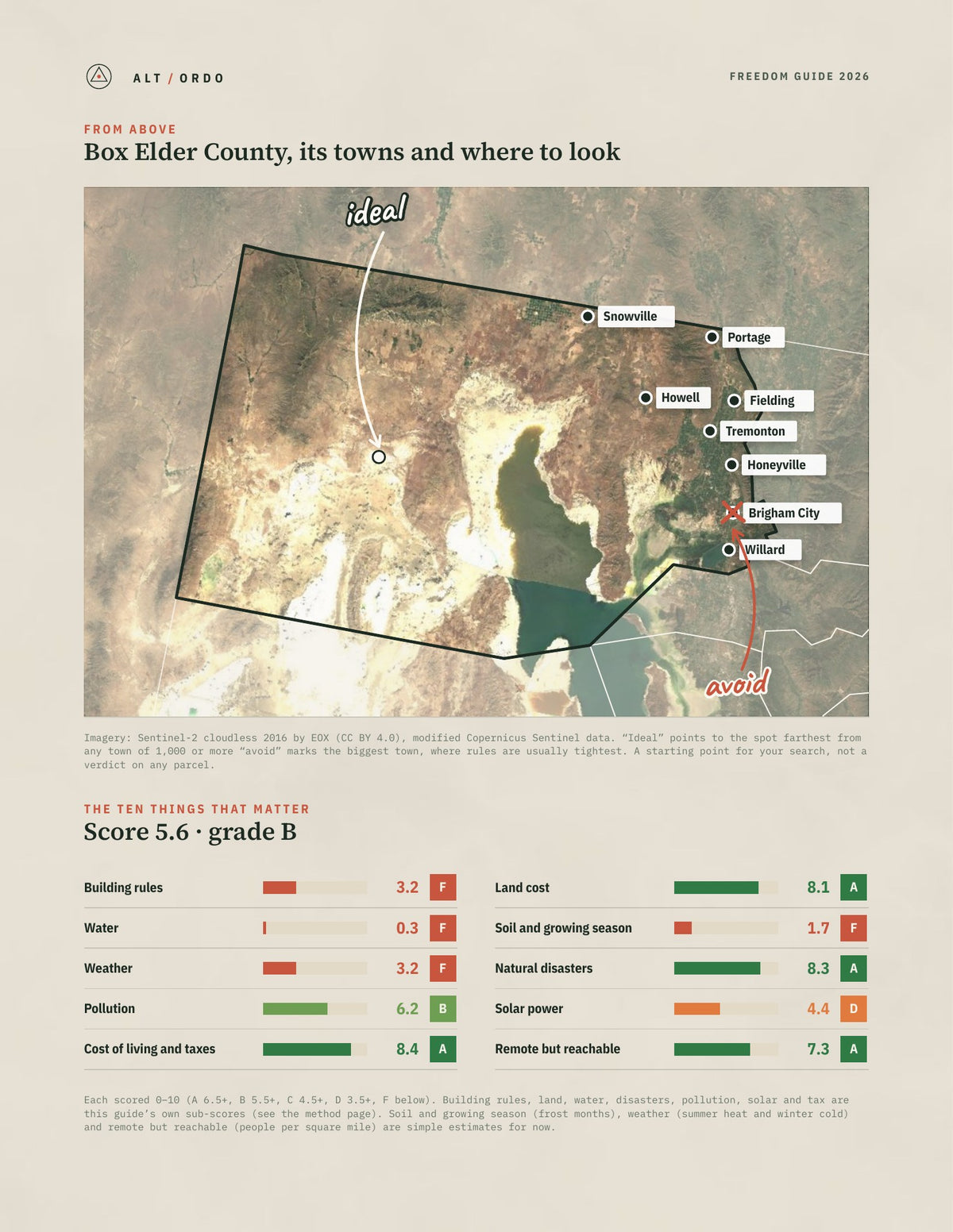 Box Elder County, Utah Off-Grid Guide 2026 from above