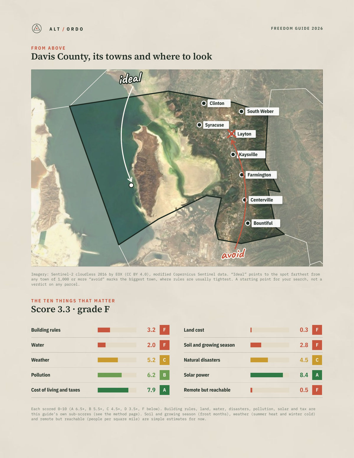 Davis County, Utah Off-Grid Guide 2026 from above