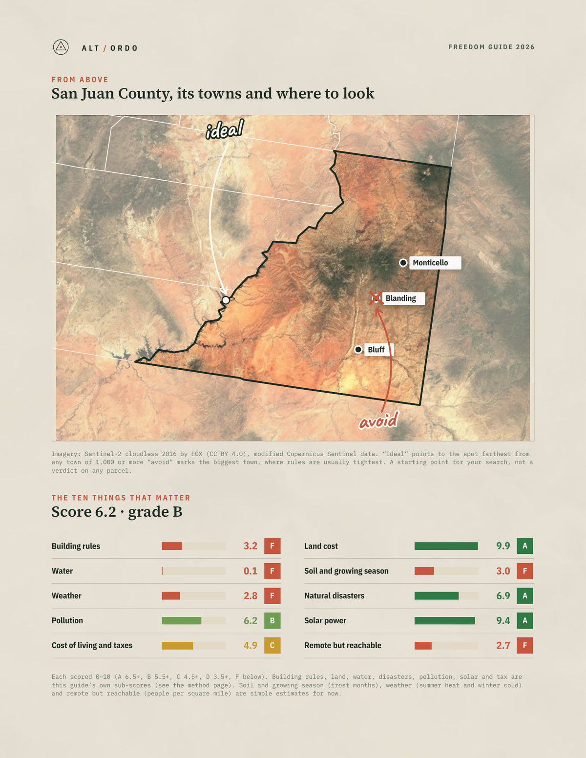 San Juan County, Utah Off-Grid Guide 2026 from above
