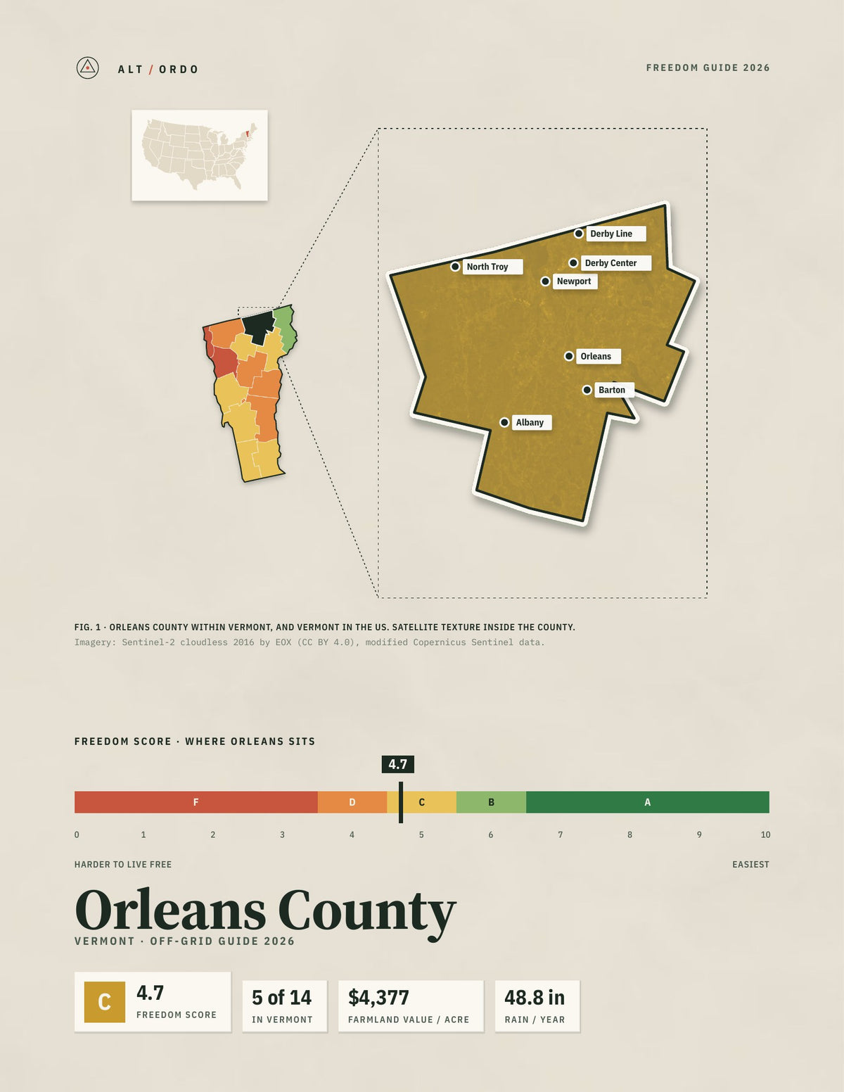 Orleans County, Vermont Off-Grid Guide 2026