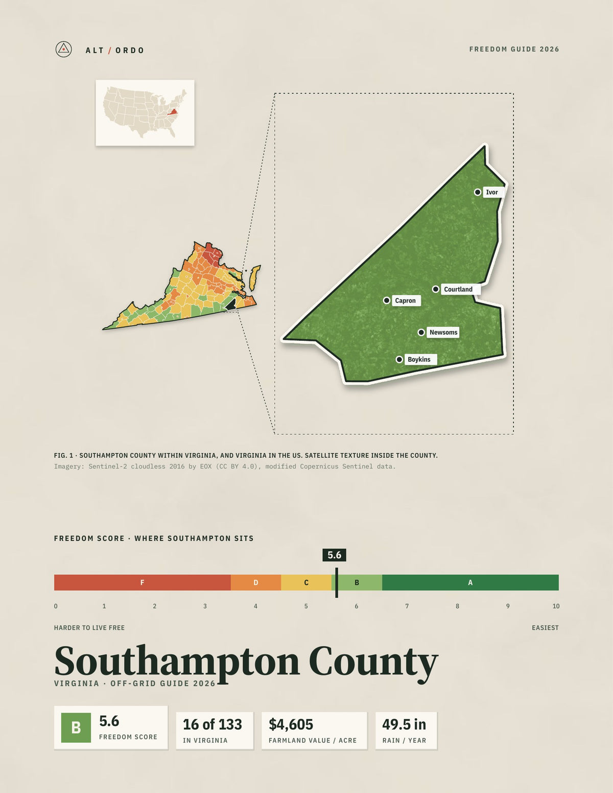 Southampton County, Virginia Off-Grid Guide 2026