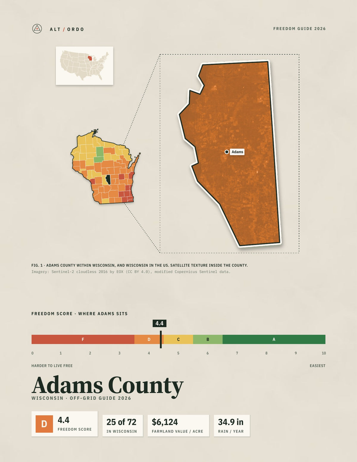 Adams County, Wisconsin Off-Grid Guide 2026