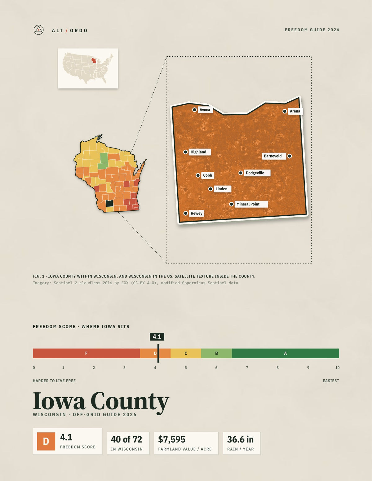 Iowa County, Wisconsin Off-Grid Guide 2026