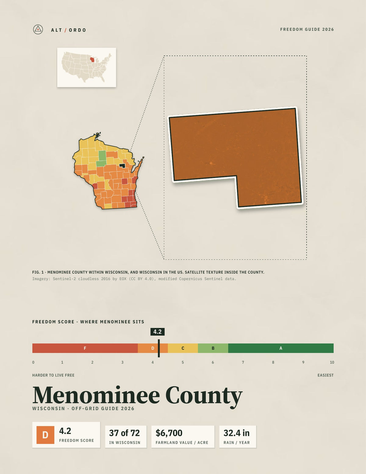 Menominee County, Wisconsin Off-Grid Guide 2026