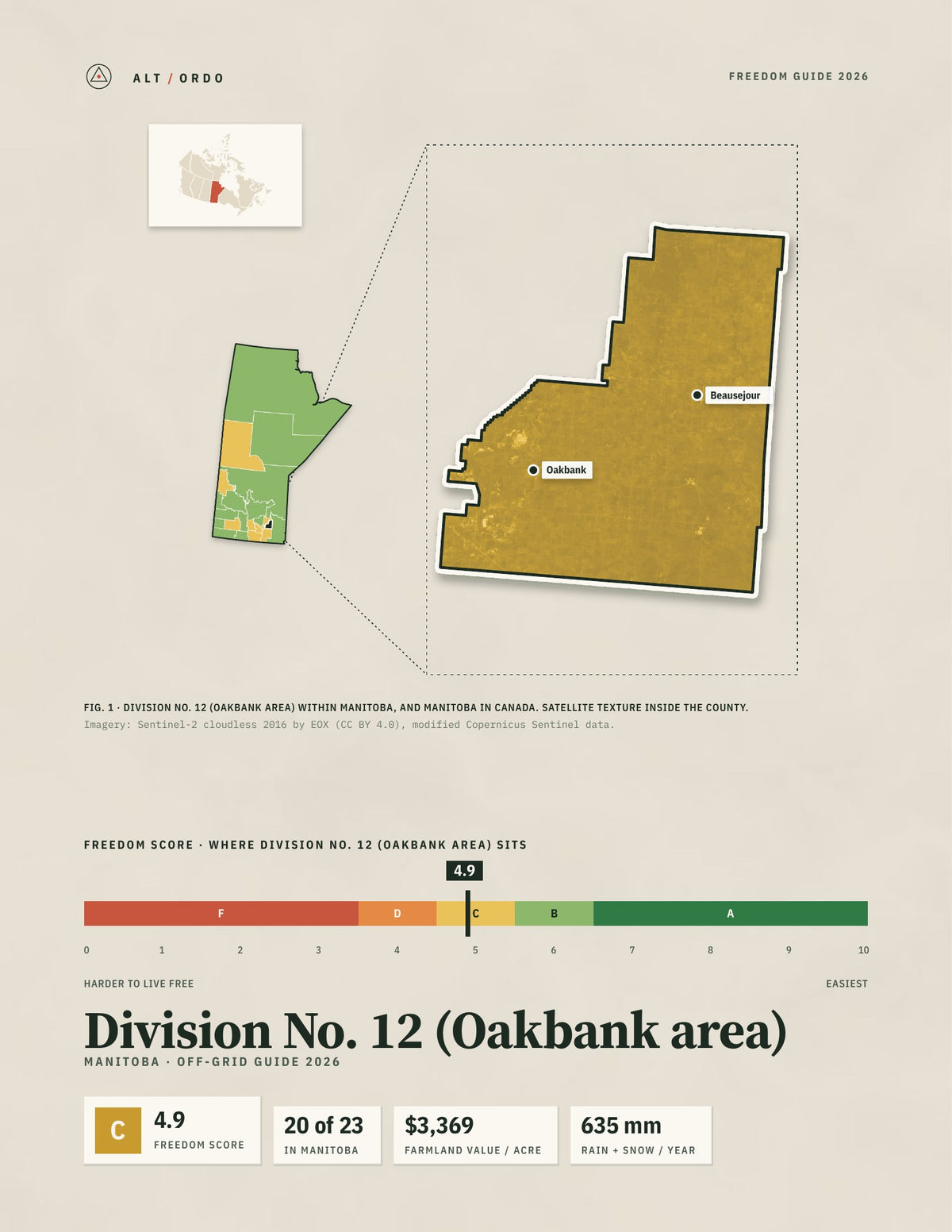 Division No. 12 (Oakbank area), Manitoba Off-Grid Guide 2026