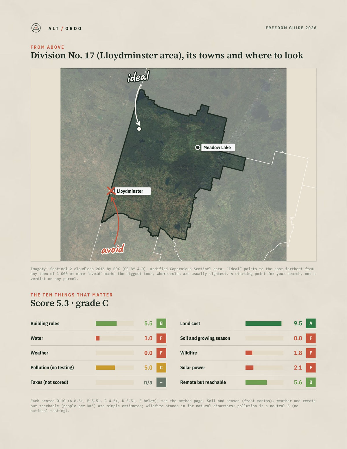 Division No. 17 (Lloydminster area), Saskatchewan Off-Grid Guide 2026 from above