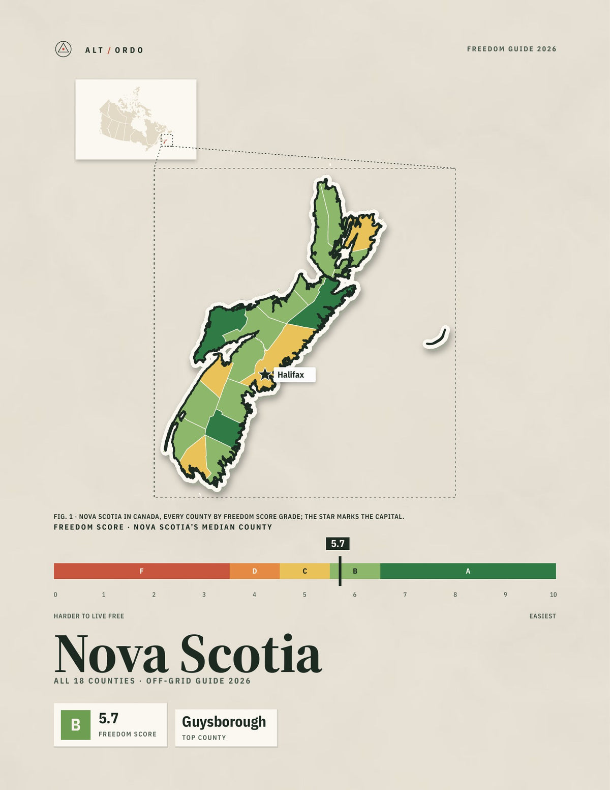Nova Scotia Off-Grid Guide 2026: All 18 Counties