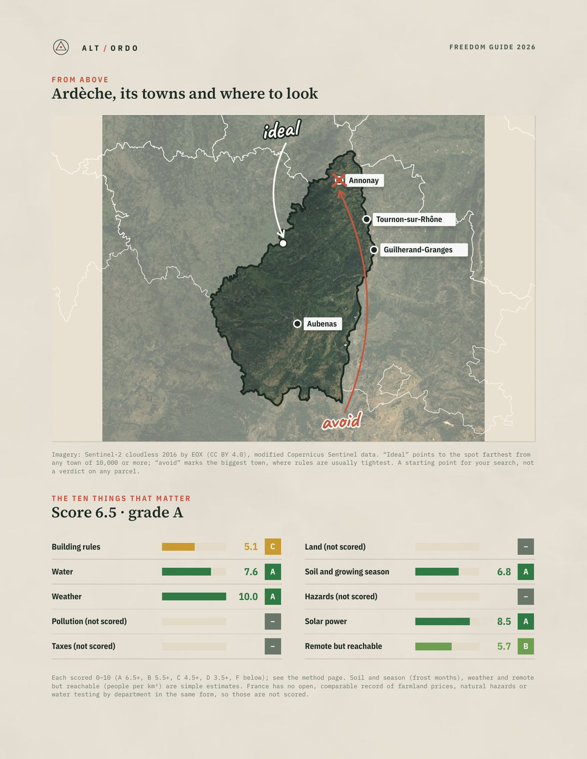 Ardèche, France Off-Grid Guide 2026 from above