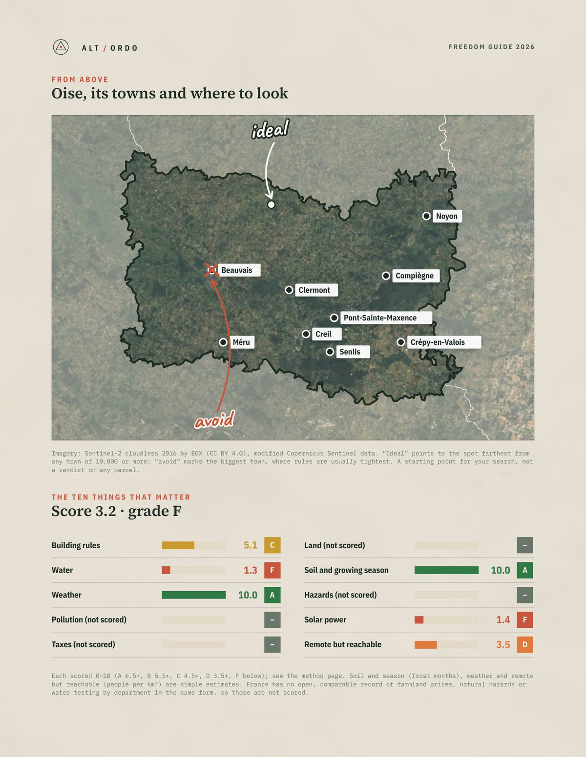 Oise, France Off-Grid Guide 2026 from above