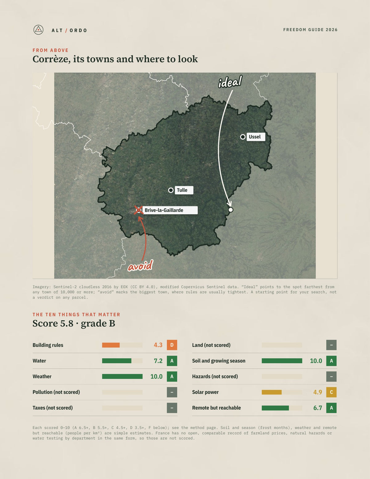 Corrèze, France Off-Grid Guide 2026 from above