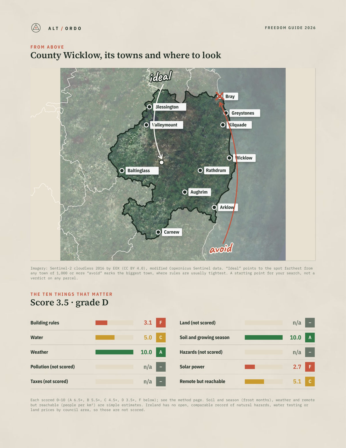 County Wicklow, Leinster Off-Grid Guide 2026 from above