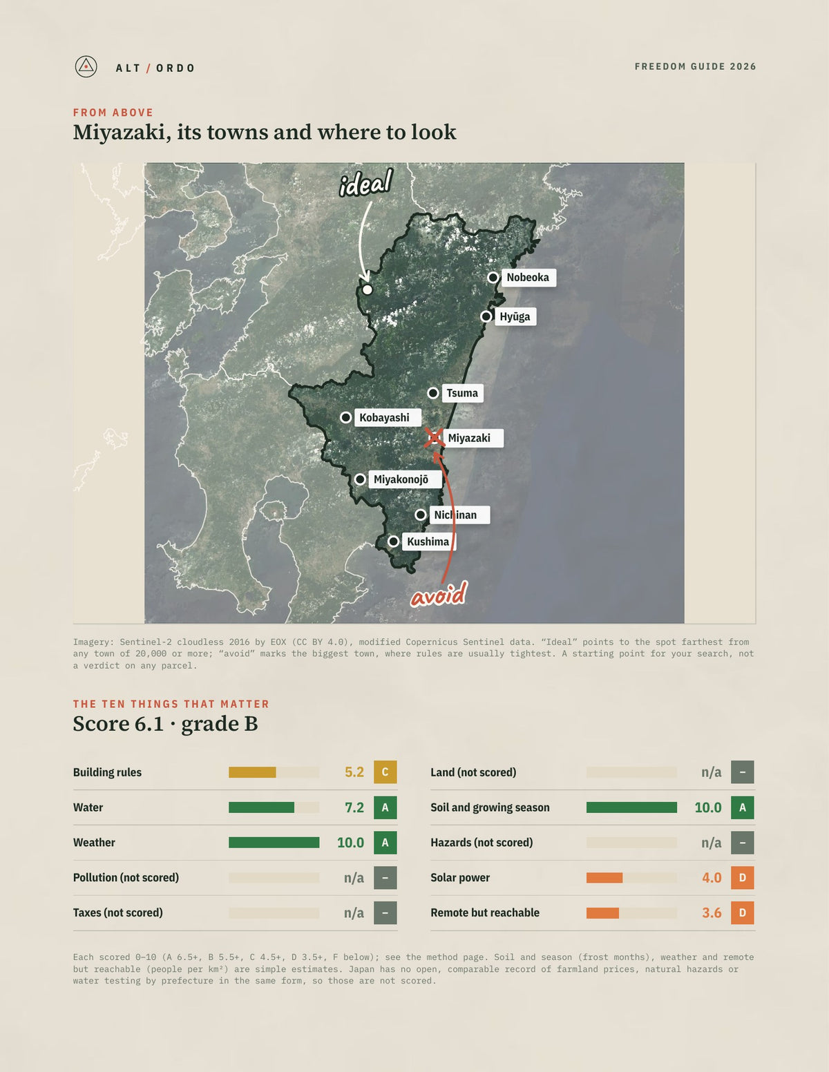 Miyazaki, Japan Off-Grid Guide 2026 from above