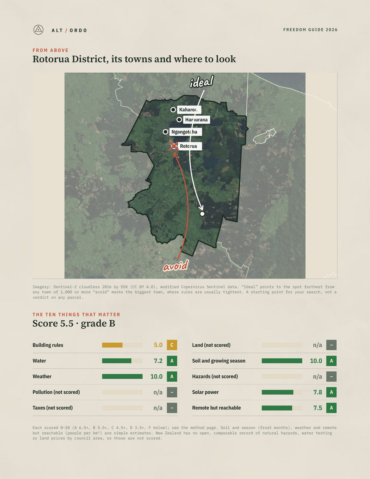 Rotorua District, Bay of Plenty Off-Grid Guide 2026 from above