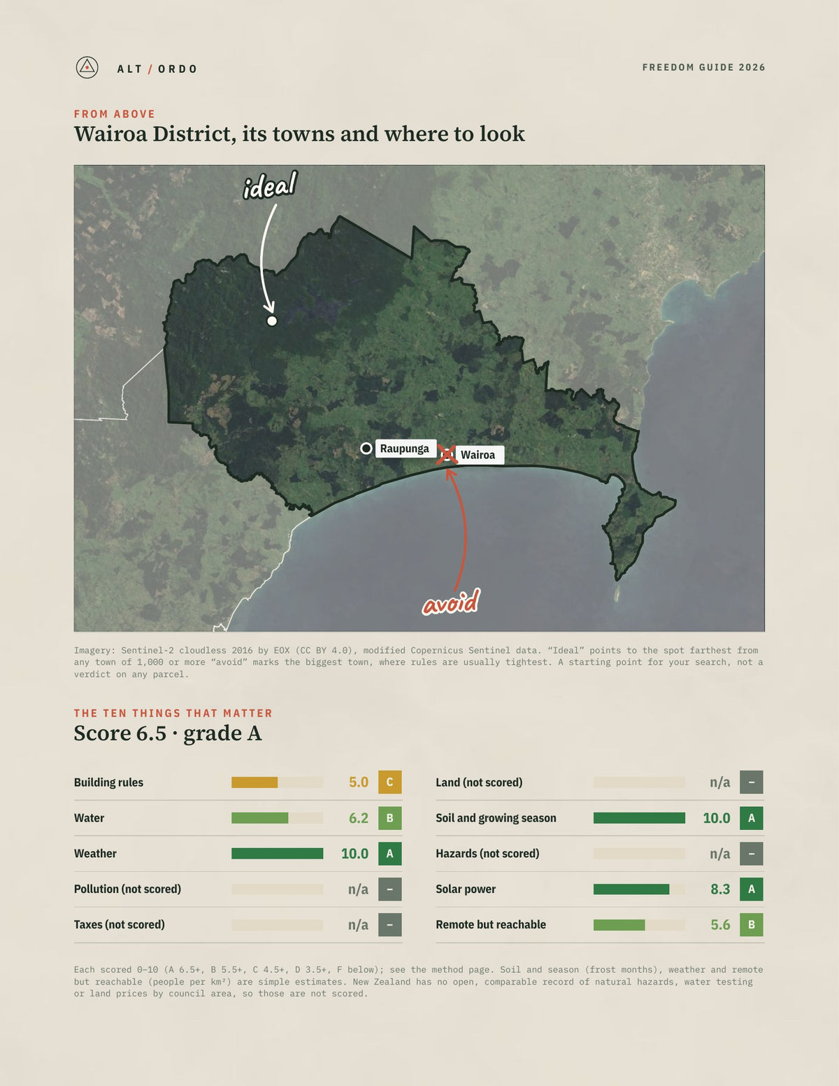 Wairoa District, Hawke's Bay Off-Grid Guide 2026 from above