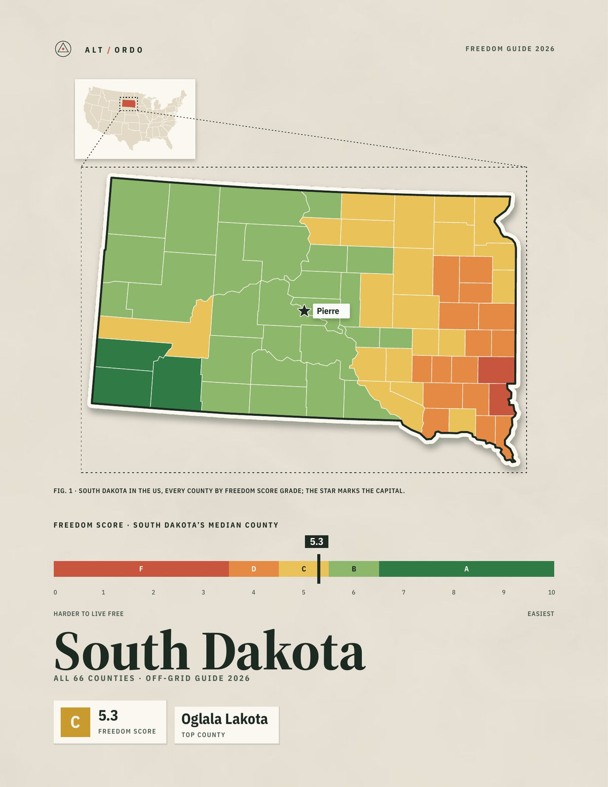 South Dakota Off-Grid Guide 2026: All 66 Counties