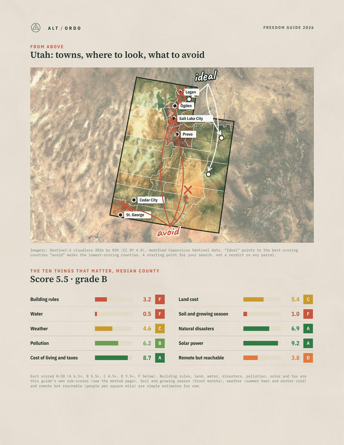 Utah Off-Grid Guide 2026: All 29 Counties from above
