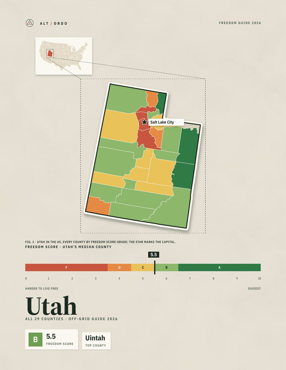 Utah Off-Grid Guide 2026: All 29 Counties