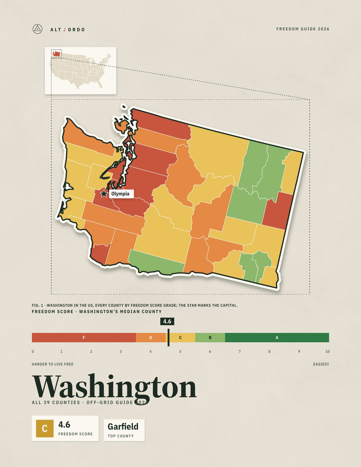 Washington Off-Grid Guide 2026: All 39 Counties