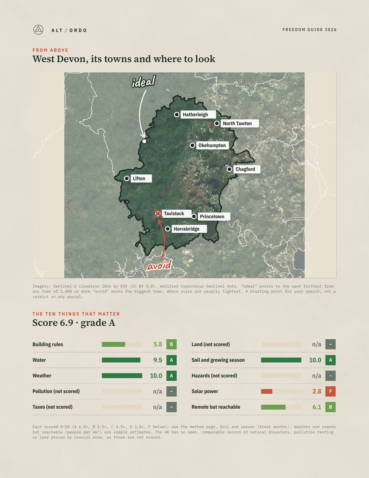 West Devon, England Off-Grid Guide 2026 from above