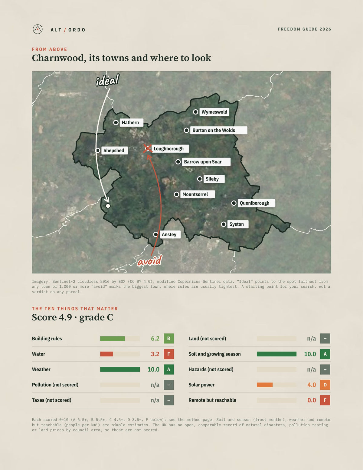 Charnwood, England Off-Grid Guide 2026 from above