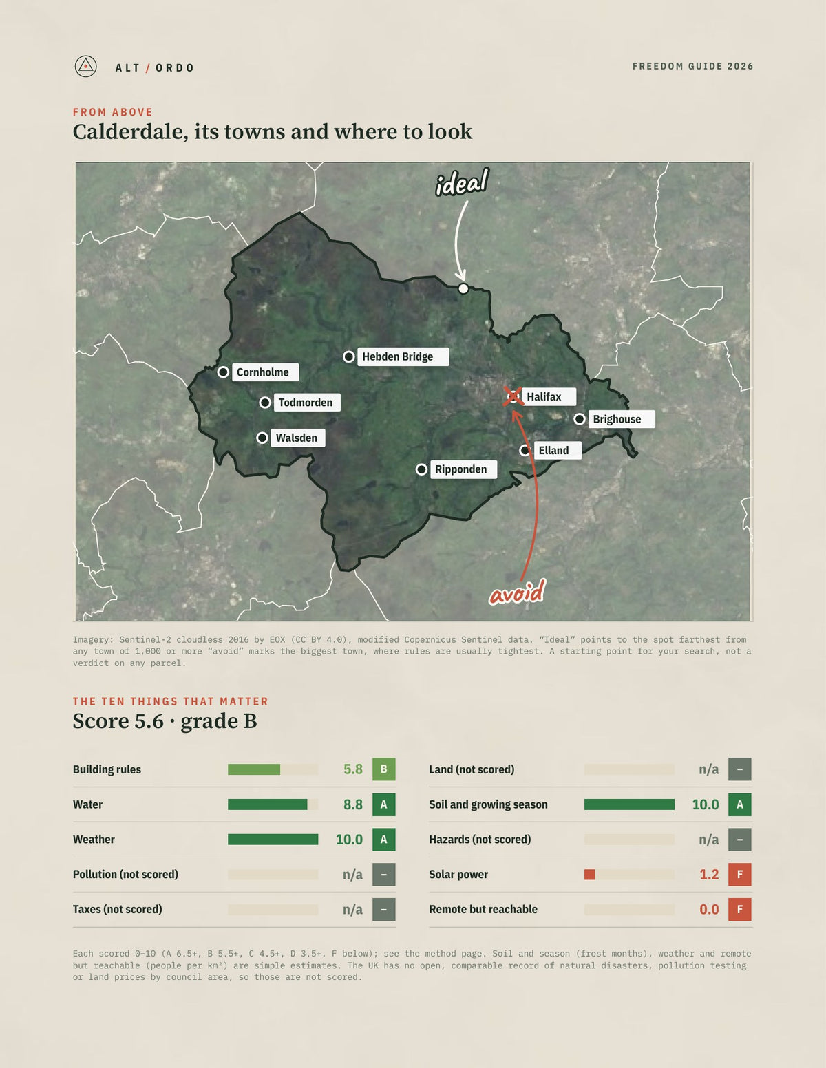 Calderdale, England Off-Grid Guide 2026 from above